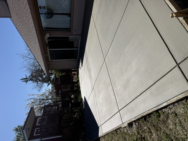 Patio concrete project example one